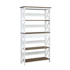 59.75" Oxford 5 Tier Bookcase With Drawer - Breighton Home -Urban Nest Store GUEST f04bb146 30cd 48f0 95ea 33d9396d62a2