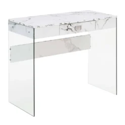 36" SoHo 1 Drawer Glass Desk - Breighton Home 17 36" SoHo 1 Drawer Glass Desk - Breighton Home -Urban Nest Store GUEST f0e8474f a599 49b8 a66d 289bcad3b2f6
