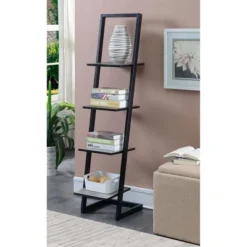 56" Designs2Go 4 Tier Ladder Bookshelf - Breighton Home