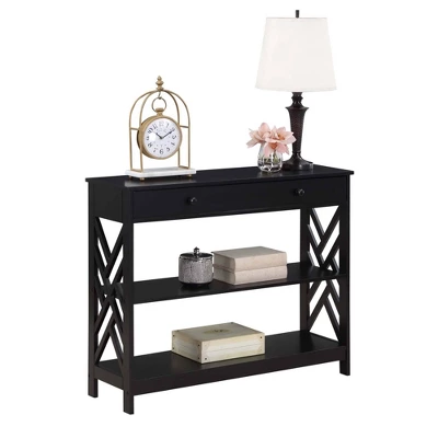 Titan 1 Drawer Console Table With Shelves - Breighton Home 4 Titan 1 Drawer Console Table With Shelves - Breighton Home - Image 2