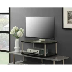 Two-Tier Swivel Riser TV Stand For TVs Up To 20" Black - Breighton Home -Urban Nest Store GUEST f817f97b ed79 45cc b8a2 a2b07cb729dc