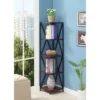 Tucson Metal 5 Tier Corner Bookcase - Johar Furniture