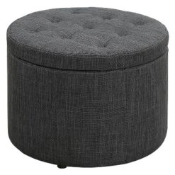 Designs4Comfort Round Shoe Ottoman - Breighton Home -Urban Nest Store GUEST f93abacb f990 41ae 9d14 431d7185faa9
