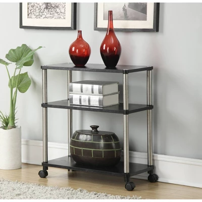 Designs2Go 3 Tier Office Caddy With Wheels - Breighton Home 3 Designs2Go 3 Tier Office Caddy With Wheels - Breighton Home